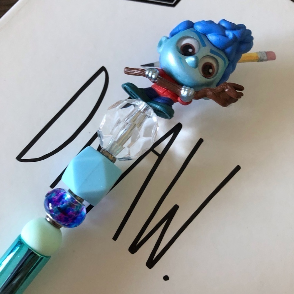 Disney Doorables: Onward: Iandore Lightfoot handmade beaded pen